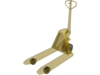 Handtruck Pallet Dolly 3D Model preview