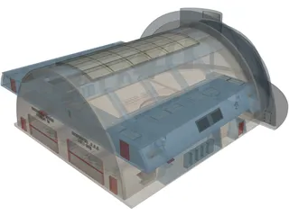 Hanger Bay 3D Model preview