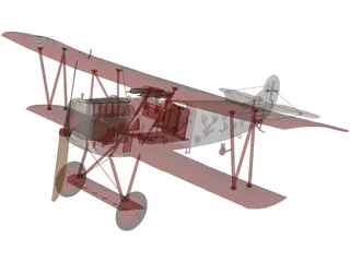 Fokker R7 3D Model preview