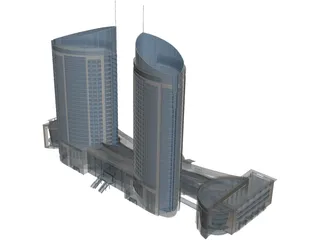 Hotel 3D Model preview