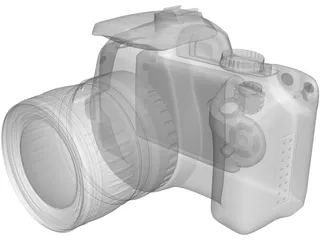 Canon EOS 400D 3D Model preview