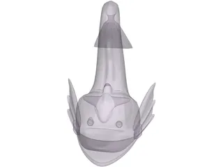 Fish Mythology Dolphin 3D Model preview
