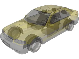 Mercedes-Benz C-class 3D Model preview