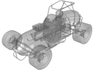 Sprint Car Buggy 3D Model preview
