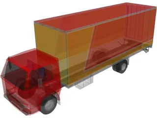 Hino Box (1995) 3D Model preview