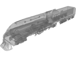 Wedge Locomotive 3D Model preview