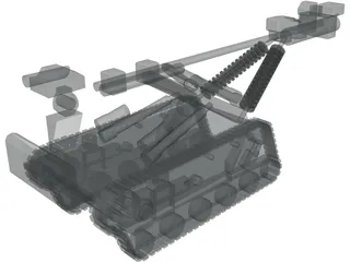 Bomb Disposal Robot 3D Model preview