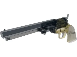 Colt Army Revolver 3D Model preview