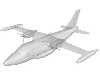 Mitsubishi MU-2 Marquise 3D Model preview