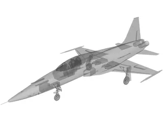 Northrop F-5E Tiger II 3D Model preview
