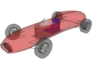 Cigar Car 3D Model preview