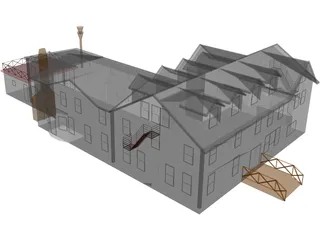 Mansion 3D Model preview