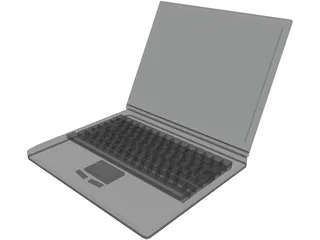 Notebook 3D Model preview