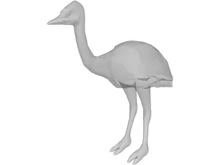 Ostrich 3D Model preview