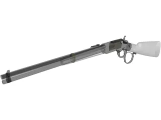 Winchester 1873 Saddleloop Carbine 3D Model preview