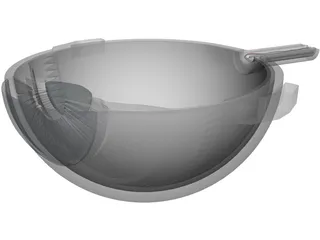 Eye Cutaway 3D Model preview