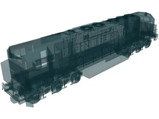 Two Ended Train 3D Model preview
