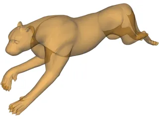 Cheeta 3D Model preview