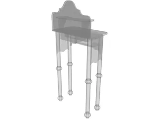 Lavatory Stand Antique 3D Model preview