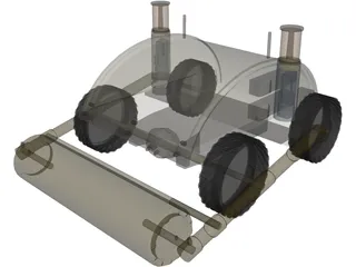 Minesweeper Robot 3D Model preview