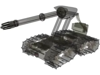 Sanddragon Robot 3D Model preview