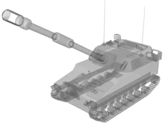 M109A6 Paladin Self-Propelled Howitzer 3D Model preview