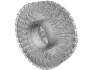Tire BFGoodrich All-Terrain 3D Model preview