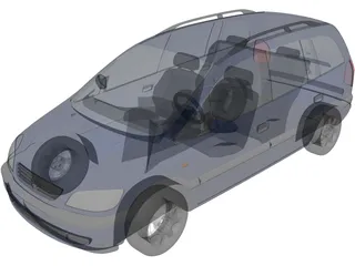 Opel Zafira 3D Model preview
