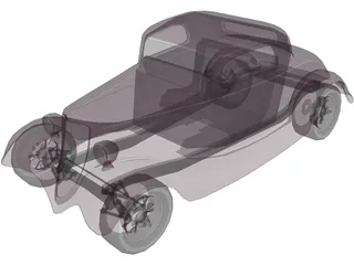 Hot Rod 3D Model preview