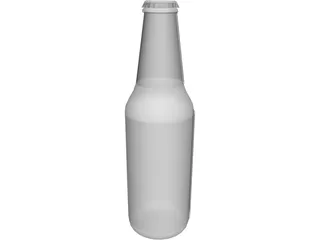 Bottle Beer 3D Model preview