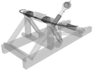 Balista Catapult 3D Model preview