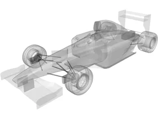 F1 McLaren Mercedes MP4/13 3D Model preview