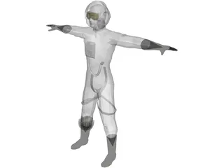 Star Wars X-Wing Pilot 3D Model preview