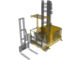 Forklift 3D Model preview