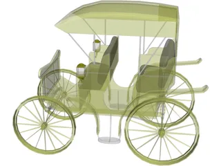 Carriage Surrey 3D Model preview