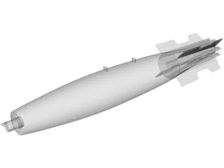 Mk 82 Snakeye Missile 3D Model preview