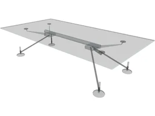 Table Norman Foster Low 3D Model preview