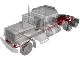 Freightliner Aerodyne 3D Model preview