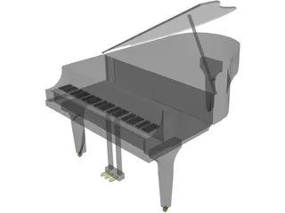 Grand Piano 3D Model preview