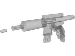 Assault Rifle 3D Model preview