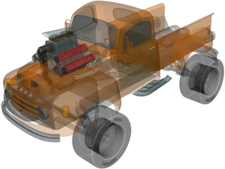 Ford Pickup [Supercharged] 3D Model preview