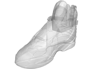 Shoe Men High Top 3D Model preview