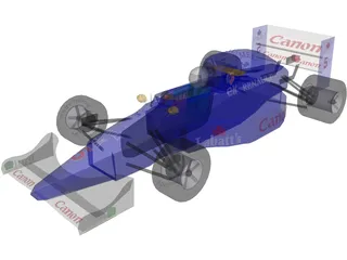 Indy Car 3D Model preview
