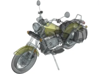 Moto Guzzi 1100i California 3D Model preview