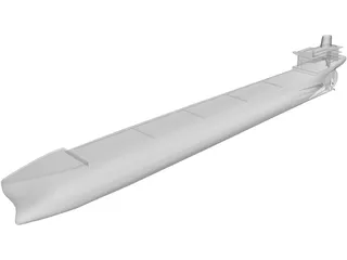 Oil Tanker 3D Model preview