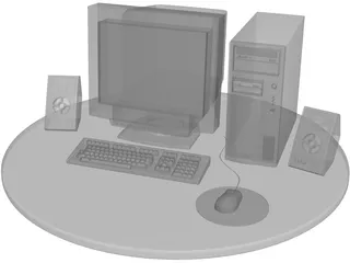 Computer PC 3D Model preview