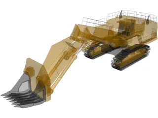 Hitachi EX5500 Dig Machine 3D Model preview