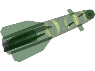 Hellfire Missile 3D Model preview