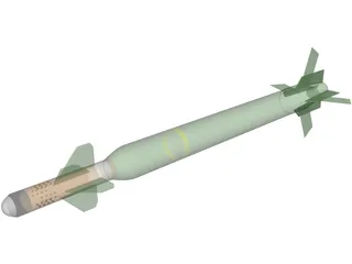 Bunker Buster GBU-28 3D Model preview