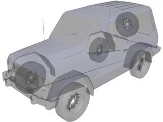 Mitsubishi Pajero (1988) 3D Model preview